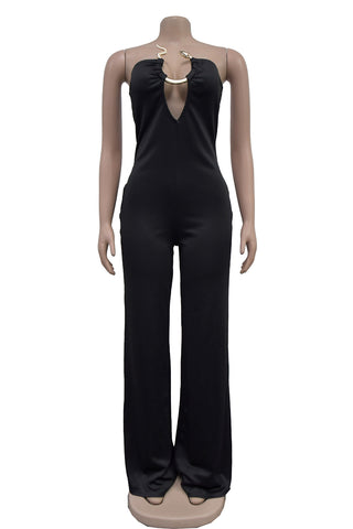 Strapless Wide-Leg Jumpsuit