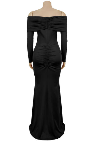 Off-Shoulder Elegant Maxi Dress