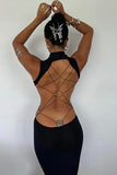 Elegant Cutout Evening Dress