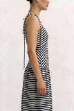 Striped Casual Maxi Dress