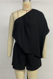 One-Shoulder Casual Romper