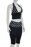 Halter Polka Dot Pants Set