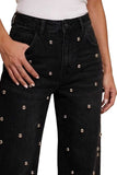 Embellished Straight-Leg Jeans