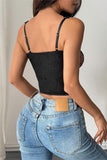 Lace Trimmed Sheer Bustier Cami