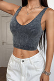 Ribbed V-Neck Cami Top