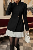 Single-Button Blazer Jacket