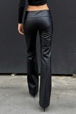 Sleek Flared-Leg Casual Pants