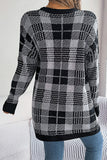 Classic Plaid Open-Front Cardigan