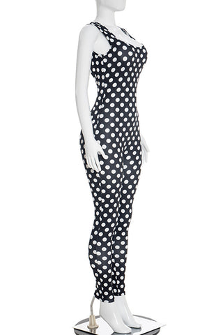 Polka Dot Slim Fit Jumpsuit