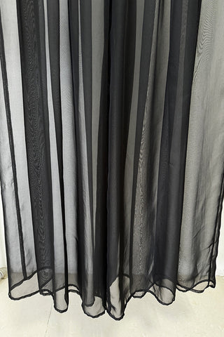 Sheer Mesh Layered Panel Pants