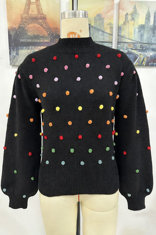 Playful Polka Dot Sweater