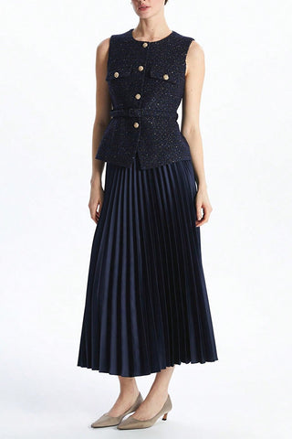 Embellished Buttoned Vest