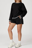 Elastic Waistband Athletic Shorts