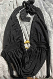 Plunge-Neck Draped Tank