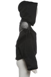 Stylish Hooded Sweatshirt with Zipper Detail