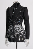 Embellished Evening Blazer Dress