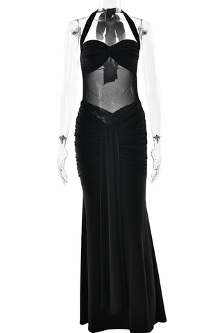 Halter Neck Evening Gown
