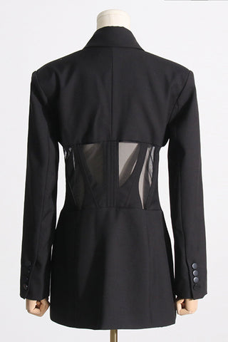 Structured Corset-Style Blazer
