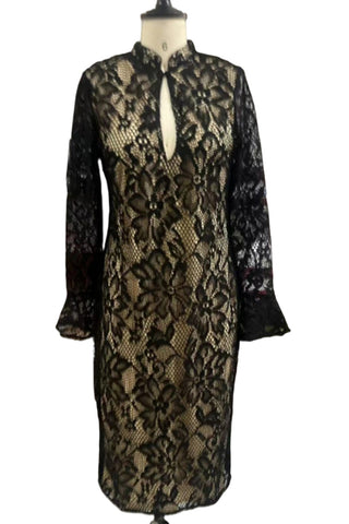 Elegant High-Neck Evening Dress