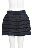 Buttoned Quilted Mini Skirt