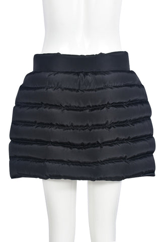 Buttoned Quilted Mini Skirt