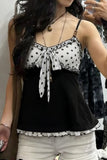 Polka Dot Tank with Bow Accent