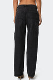 Wide-Leg Straight Jeans