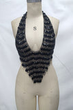 Sequined Halter Tank Top