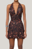 Halter Polka Dot Mini Dress