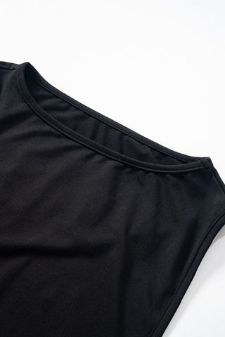 Asymmetrical One-Sleeve Bodysuit