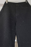 Sparkle Wide-Leg Denim Trousers