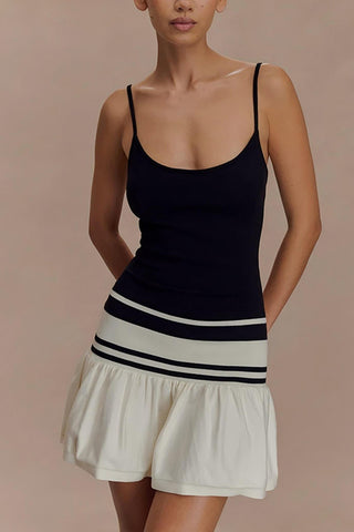 Striped Spaghetti Strap Casual Dress