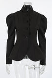 Elegant Button-Front Blazer