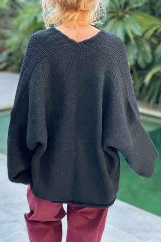 Relaxed Button-Front Cardigan