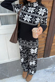 Cozy Patterned Pants Set