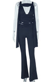 Stylish Cut-Out Pants Set