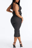 Polka Dot Halter Pants Set