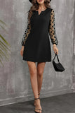 Polka Dot Sleeve Casual Dress