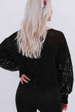 Sequin Sleeve Sweatshirt