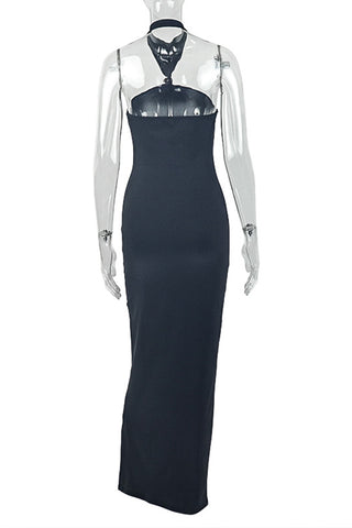 Halter Neck Evening Gown