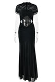 Elegant Cutout Evening Dress