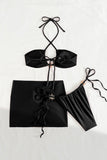 Stylish Bikini Set with Elegant Tie Accents