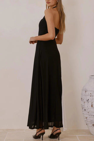 Elegant Two-Tone Casual Dress