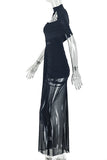 Elegant Cutout Evening Dress