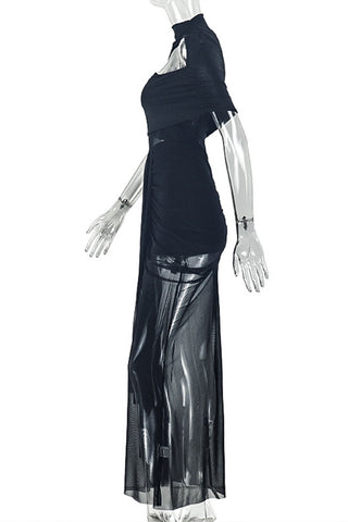 Elegant Cutout Evening Dress