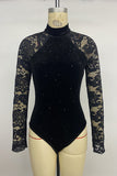 Elegant Lace Sleeve Bodysuit