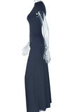 Off-Shoulder Ruched Maxi Dress