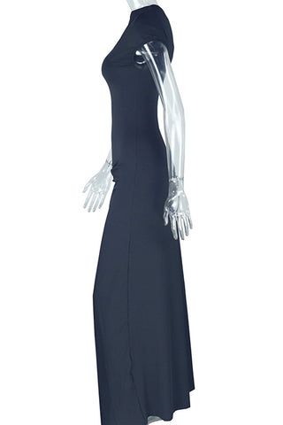 Off-Shoulder Ruched Maxi Dress