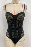Lace Accent Camisole Bodysuit