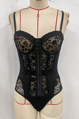 Lace Accent Camisole Bodysuit